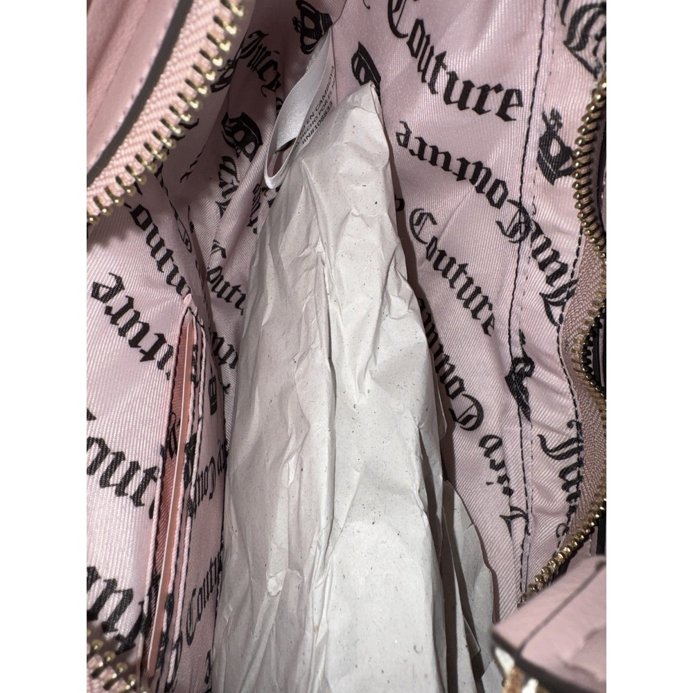 Juicy Couture Drama Queen‎ Hobo Bag Dusty Blush Pink Shoulder Purse NWT - Picture 7 of 7